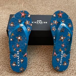 Coach flip flops